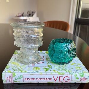 LE Smith Textured Glass Candle Holder Bundle
